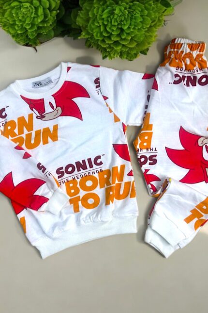 Sonic Baskılı Çocuk Alt Üst Takım